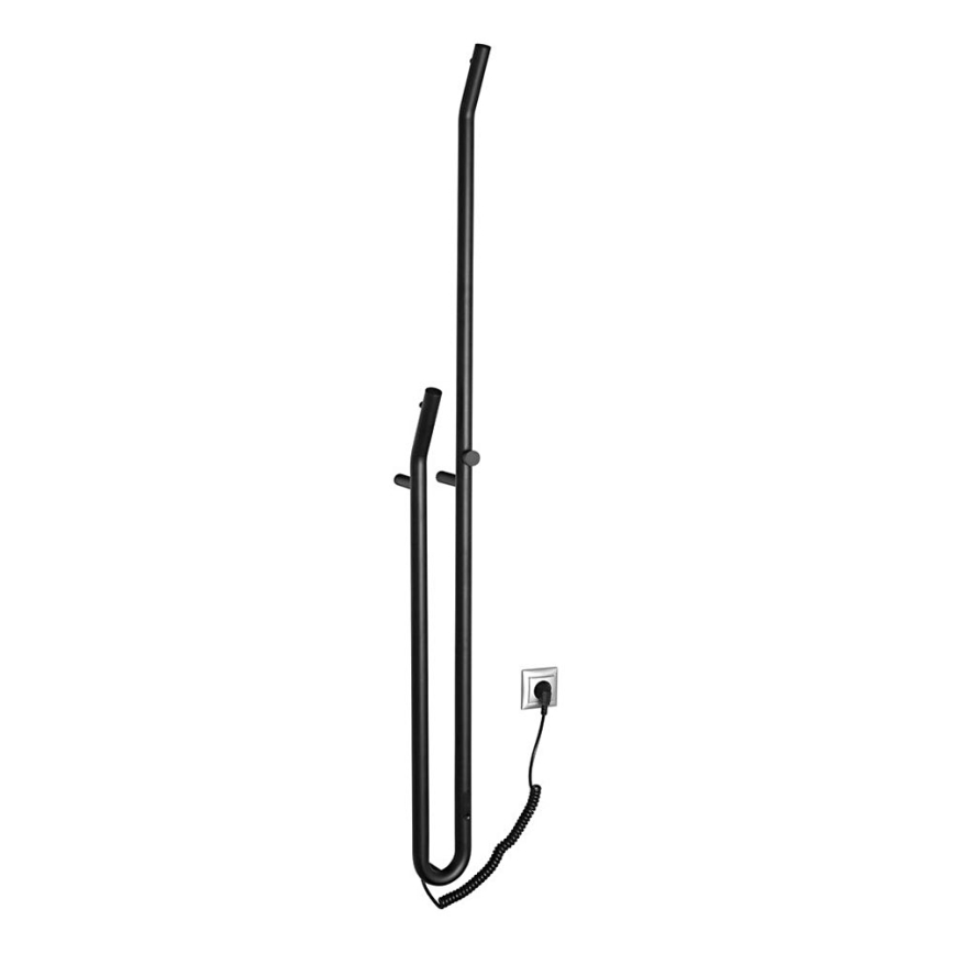 Sapho - Elektrický sušák na ručníky s časovačem DUOPASSO 45W/230V 170 cm matná černá