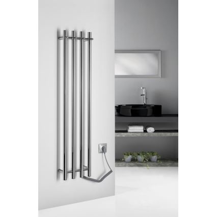 Sapho - Elektrický sušák ručníků PAPINADO 85W 120x26 cm lesklý chrom pravá