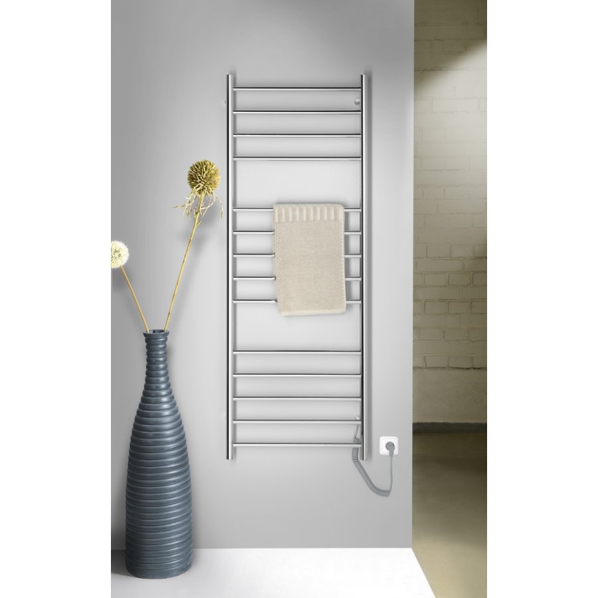 Sapho - Elektrický sušák ručníků REDONDO 130W 150x60 cm lesklý chrom kulatý