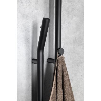Sapho - Elektrický sušák ručníků s časovačem DUOPASSO 45W 170x12 cm matná černá