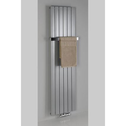 Sapho - Koupelnový radiátor COLONNA 614W/230V 29x180 cm stříbrná