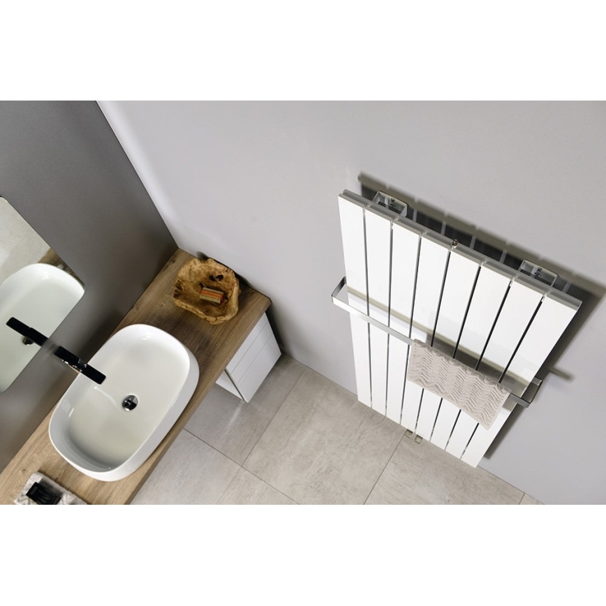 Sapho - Koupelnový radiátor COLONNA 910W/230V 45x180 cm bílá