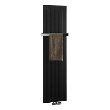Sapho - Koupelnový radiátor COLONNA 910W/230V 45x180 cm černá