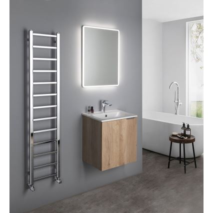 Sapho - Koupelnový radiátor METRO LIGHT 276W/230V 30x150 cm lesklý chrom