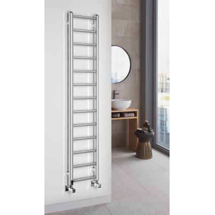 Sapho - Koupelnový radiátor METRO LIGHT 276W/230V 30x150 cm lesklý chrom