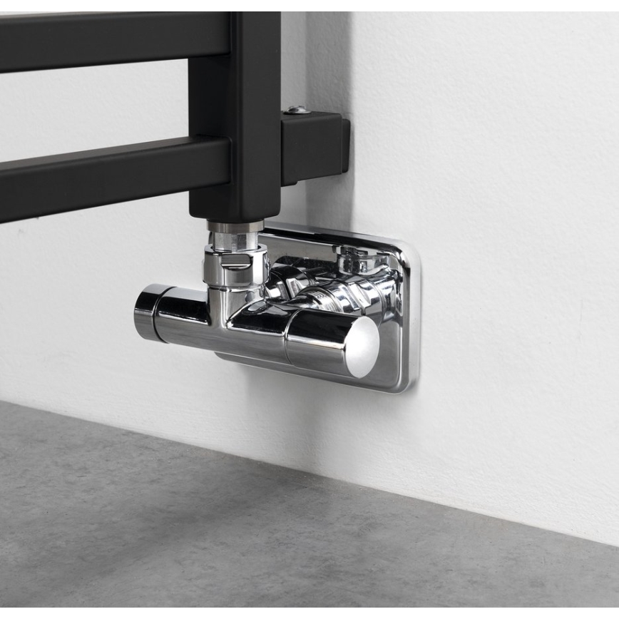 Sapho - Koupelnový radiátor METRO SPACE 525W/230V 55x143 cm matná černá