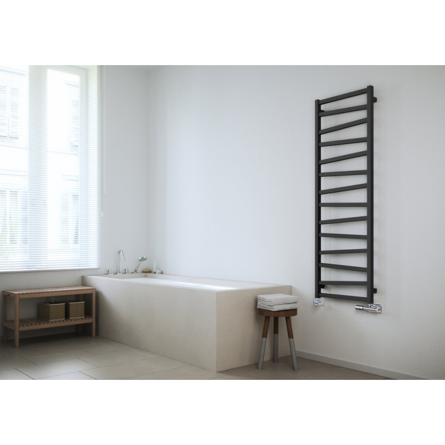 Sapho - Koupelnový radiátor ZIG 110x50 cm antracit