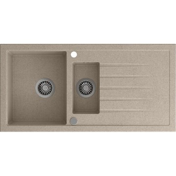 Sapho - Kuchyňský dřez 100x50 cm granit/béžová