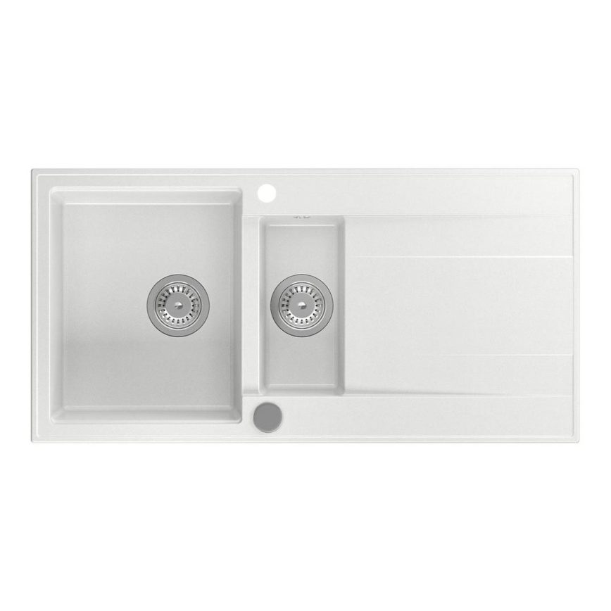 Sapho - Kuchyňský dřez 100x50 cm granit/bílá