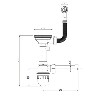 Sapho - Kuchyňský dřez 77x44 cm granit/béžová