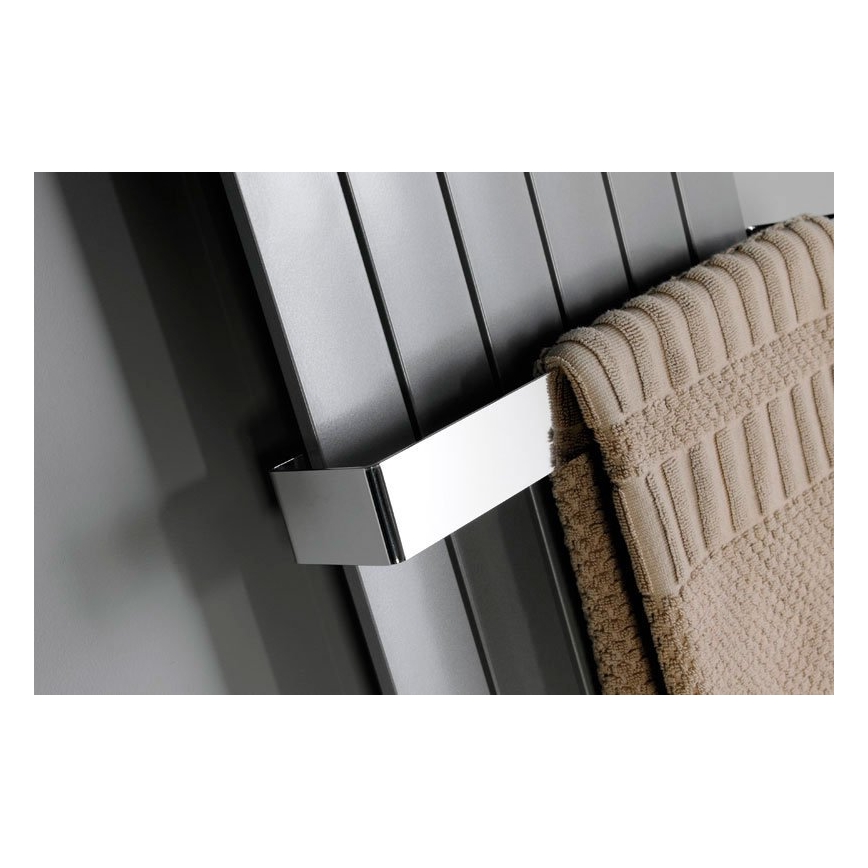 Sapho - Nástěnný věšák na ručníky COLONNA 8x65 cm broušený nerez