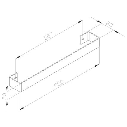 Sapho - Nástěnný věšák na ručníky COLONNA 8x65 cm lesklý chrom
