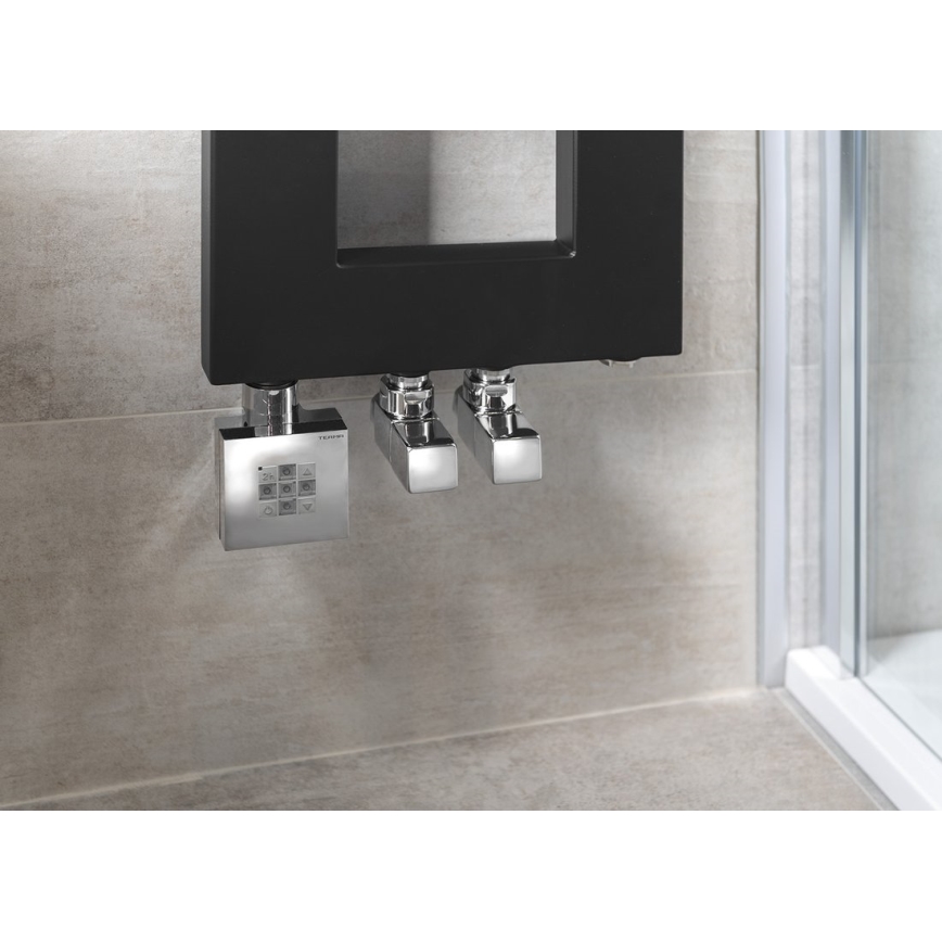 Sapho - Připojovací sada rohových ventilů CUBE 2 ks lesklý chrom