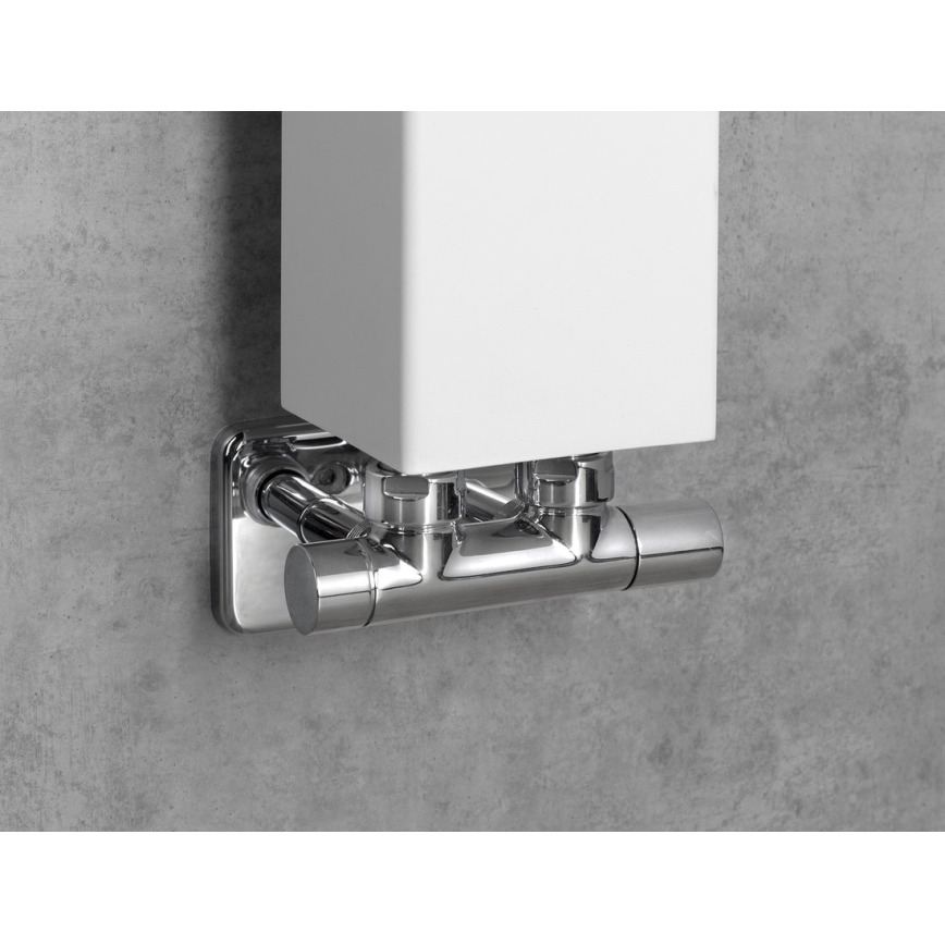 Sapho - Připojovací sada ventilů pro středové připojení TWIN lesklý chrom