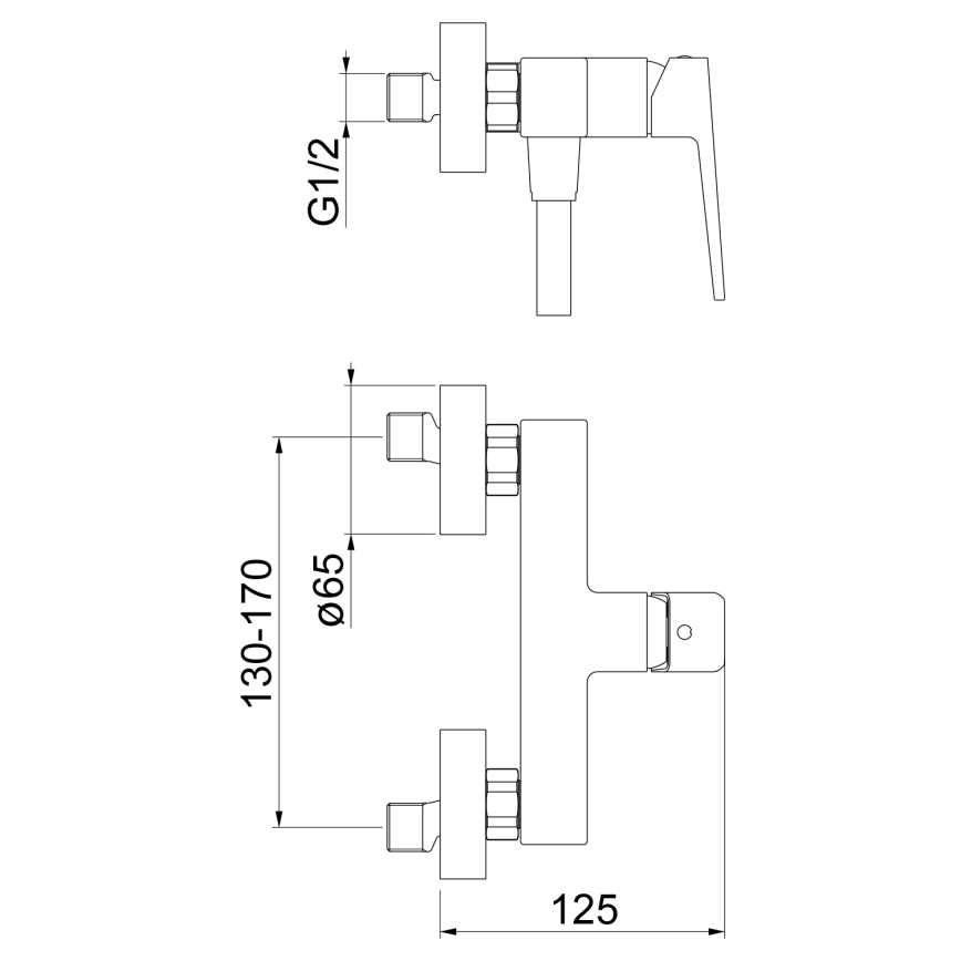 Sapho - Sprchová baterie TURSI lesklý chrom