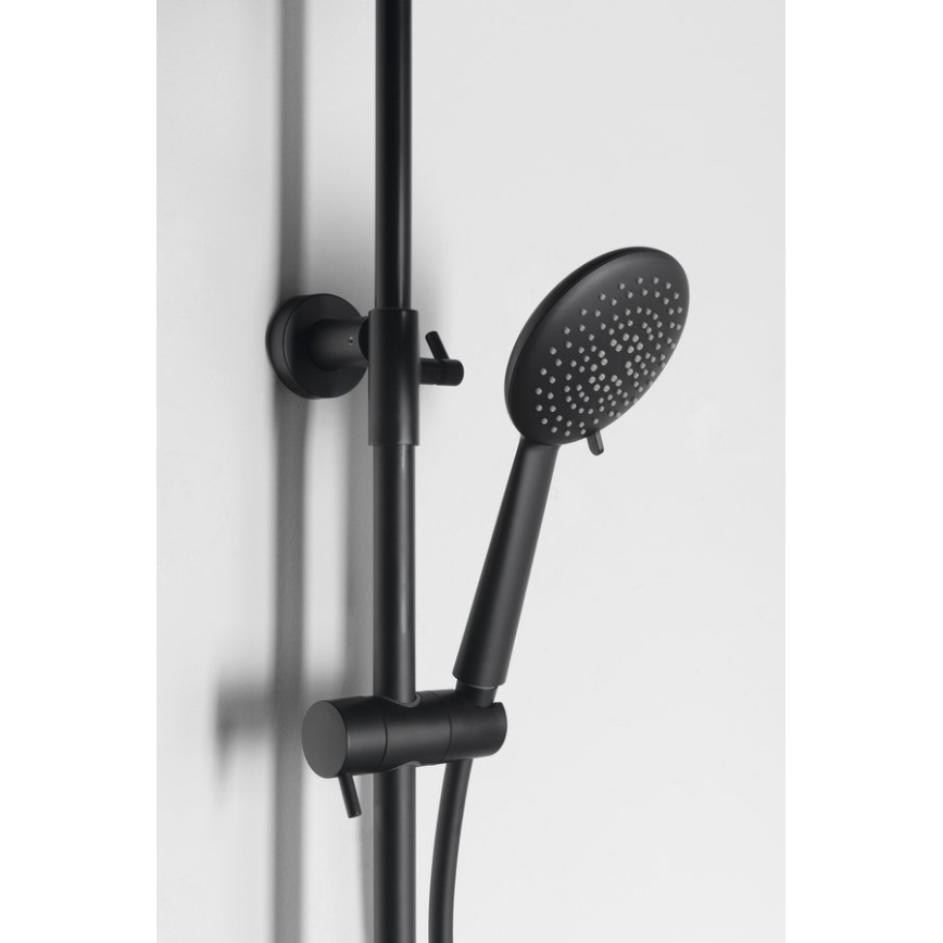 Sapho - Sprchová sada s baterií SOLARIS matná černá