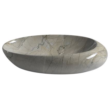 Sapho - Umyvadlo na desku DALMA 68x44 cm grigio
