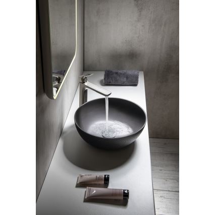 Sapho - Umyvadlo na desku FORMIGO pr. 39 cm beton/antracit