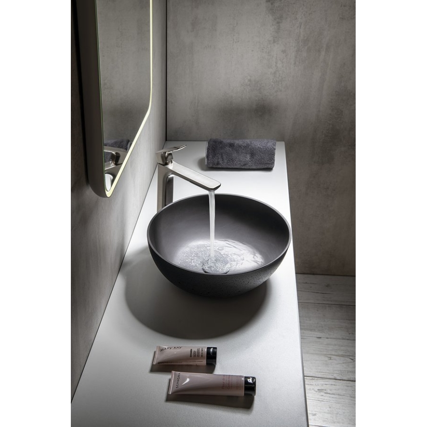 Sapho - Umyvadlo na desku FORMIGO pr. 39 cm beton/antracit