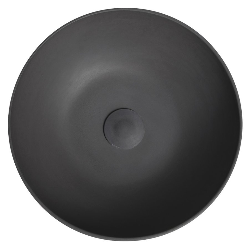 Sapho - Umyvadlo na desku FORMIGO pr. 39 cm beton/antracit