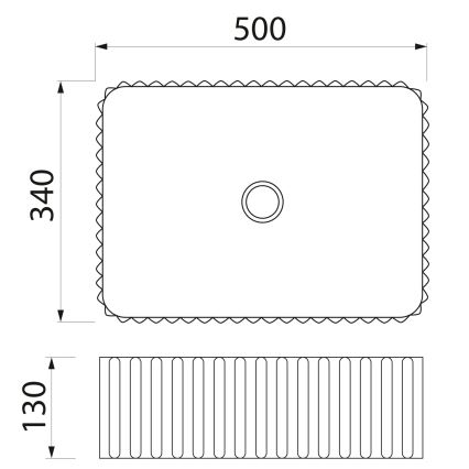 Sapho - Umyvadlo na desku PICOBELLO 50x34 cm keramika/bílá