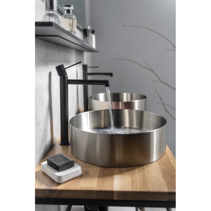 Sapho - Umyvadlová baterie SOLARIS 32 cm matná černá