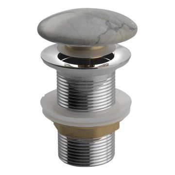 Sapho - Umyvadlová výpusť Click-Clack DALMA pr. 6,7 cm grigio