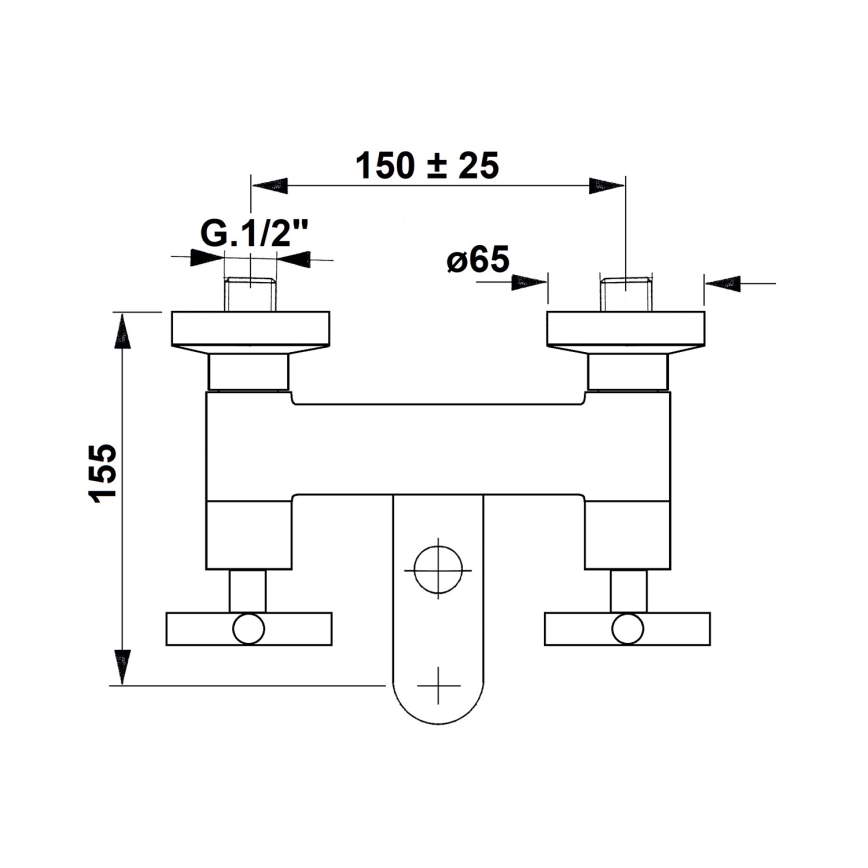 Sapho - Vanová baterie AXIA lesklý chrom