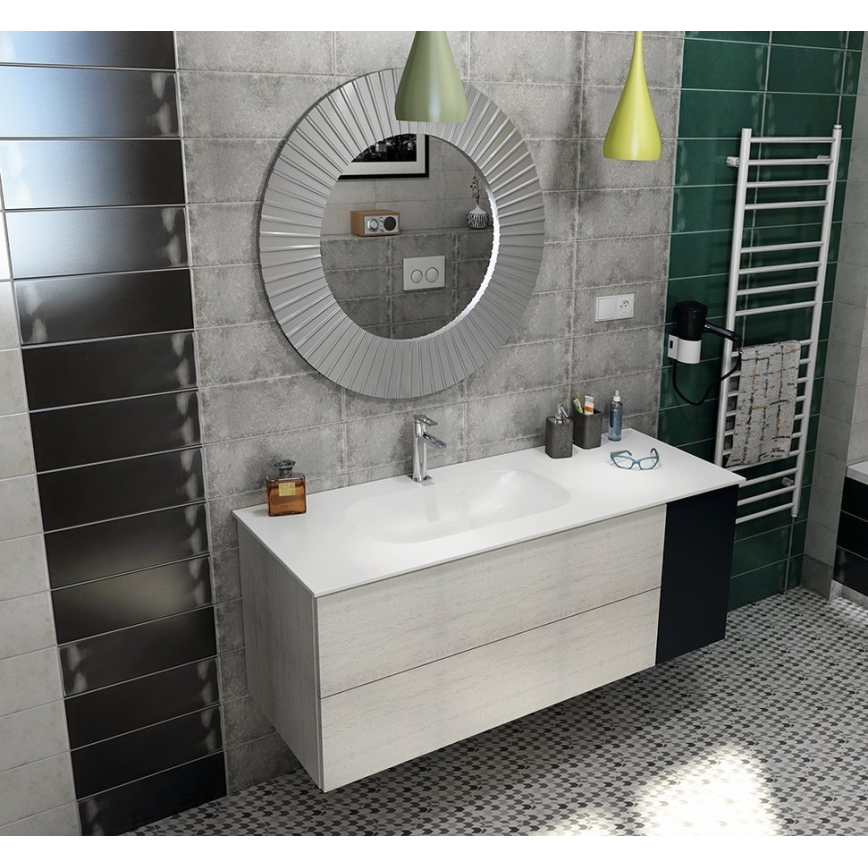 Sapho - Zápustné umyvadlo ROCKSTONE 67x35,5 cm matná bílá