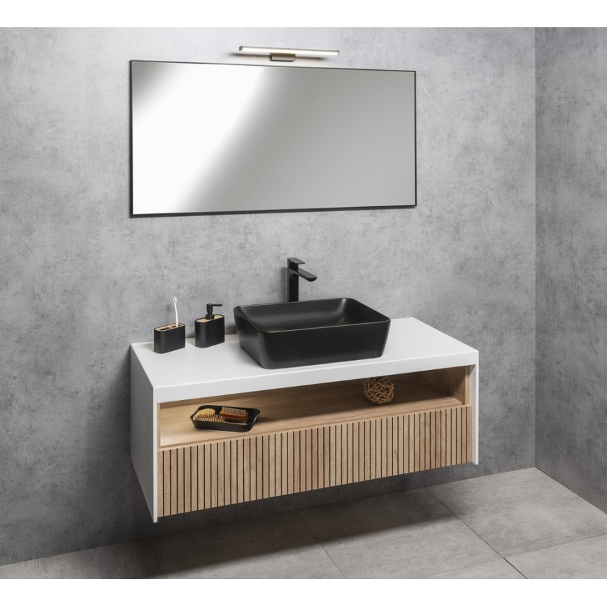 Sapho - Zrcadlo v rámu AROWANA 50x80 matná černá