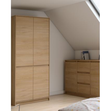 Šatní skříň MIYABI 90x198x52 cm dub cremona
