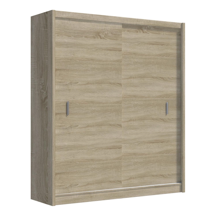 Šatní skříň s posuvnými dveřmi SAPHIRA 203x215 cm dub sonoma