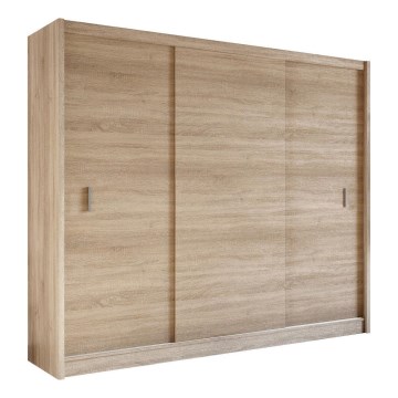 Šatní skříň s posuvnými dveřmi SAPHIRA 250x215x61 cm dub sonoma