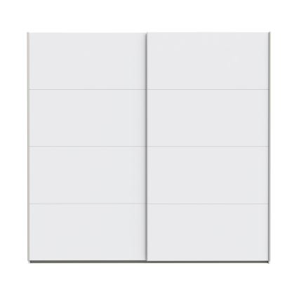 Šatní skříň se zrcadlem KARO 220x210 cm bílá