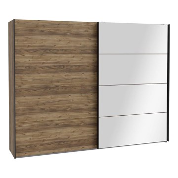 Šatní skříň se zrcadlem OREN 270x210x63 cm dub artisan