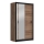 Šatní skříň se zrcadlem SABRINA 120x215x61 cm dub craft