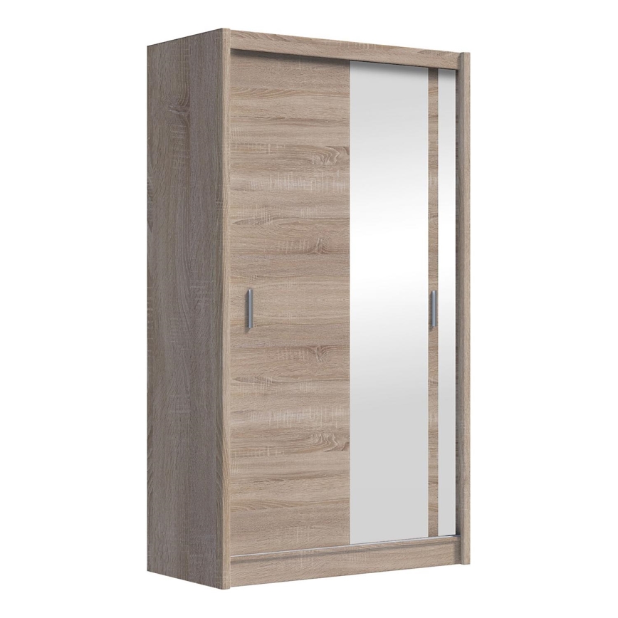 Šatní skříň se zrcadlem SABRINA 150x215 cm dub sonoma