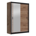 Šatní skříň se zrcadlem SABRINA 150x215x61 cm dub craft