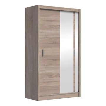 Šatní skříň se zrcadlem SABRINA 150x215x61 cm dub sonoma