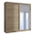 Šatní skříň se zrcadlem SABRINA 203x215x61 cm dub sonoma