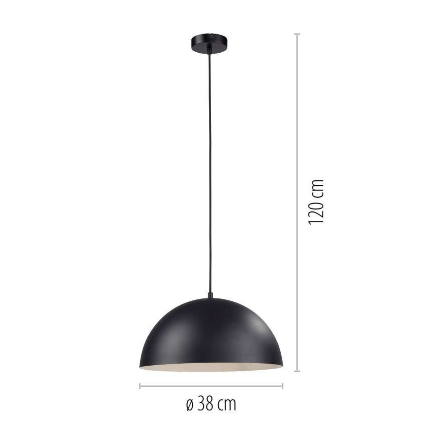 Schöner Wohnen 11728-18 - Lustr na lanku ALI 1xE27/25W/230V pr. 38 cm černá