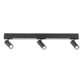 Schöner Wohnen 11794-18 - LED Bodové svítidlo DANTE 3xGU10/10W/230V + LED/14,4W černá