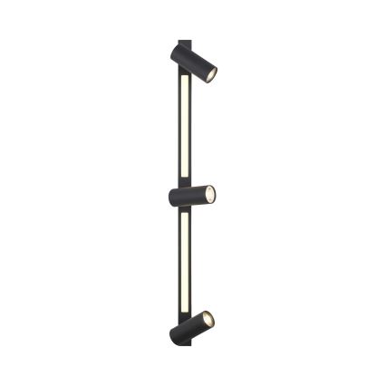 Schöner Wohnen 11794-18 - LED Bodové svítidlo DANTE 3xGU10/10W/230V + LED/14,4W černá