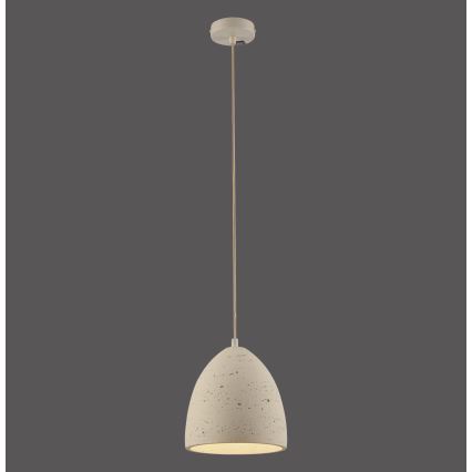 Schöner Wohnen 12540-42 - Lustr na lanku TRAVENTA 1xE27/40W/230V pr. 21 cm beton