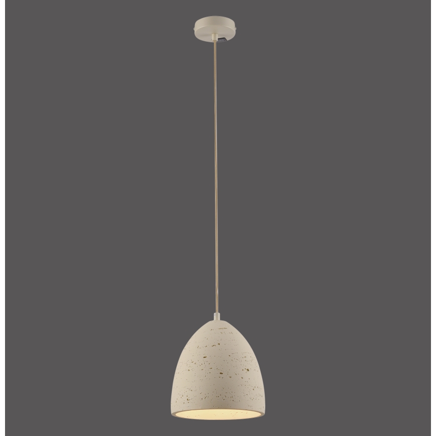 Schöner Wohnen 12540-42 - Lustr na lanku TRAVENTA 1xE27/40W/230V pr. 21 cm beton
