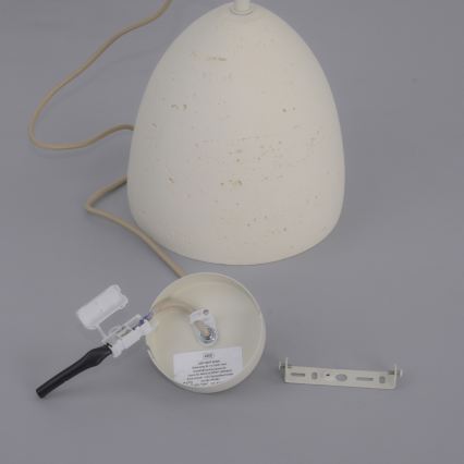 Schöner Wohnen 12540-42 - Lustr na lanku TRAVENTA 1xE27/40W/230V pr. 21 cm beton