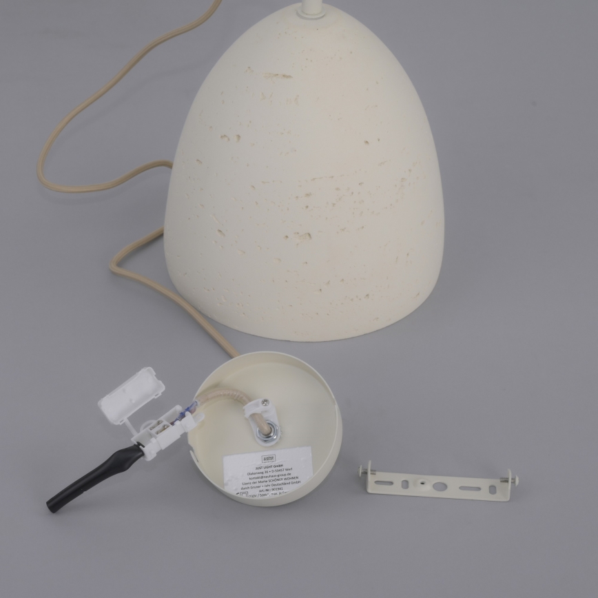 Schöner Wohnen 12540-42 - Lustr na lanku TRAVENTA 1xE27/40W/230V pr. 21 cm beton