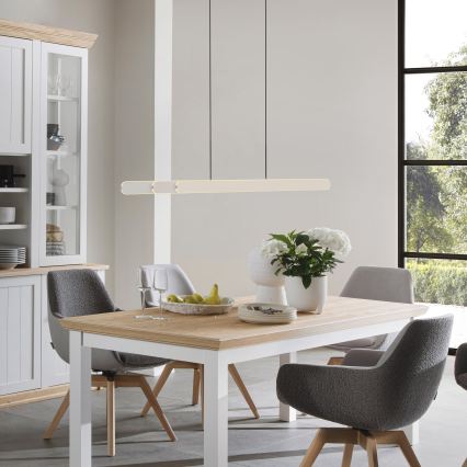 Schöner Wohnen 12577-39 - LED Stmívatelný lustr na lanku ADRIANA ROUND 2xLED/24W/230V 2700/3000/3500/4000/5000K 160 cm šedá