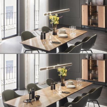 Schöner Wohnen 12577-39 - LED Stmívatelný lustr na lanku ADRIANA ROUND 2xLED/24W/230V 2700/3000/3500/4000/5000K 160 cm šedá