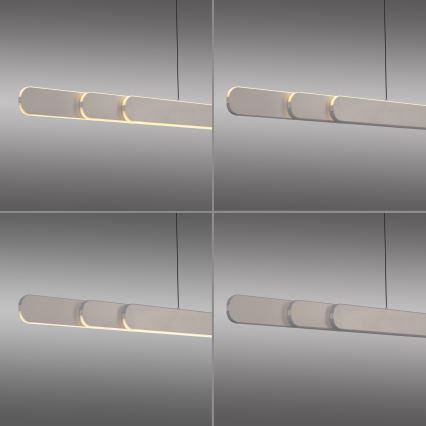 Schöner Wohnen 12577-39 - LED Stmívatelný lustr na lanku ADRIANA ROUND 2xLED/24W/230V 2700/3000/3500/4000/5000K 160 cm šedá